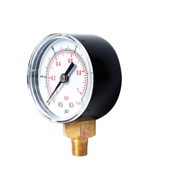 TS-Y508-15/30/60/100/160/300psi 52mm Dial 1/8 BSPT Pressure Gauge