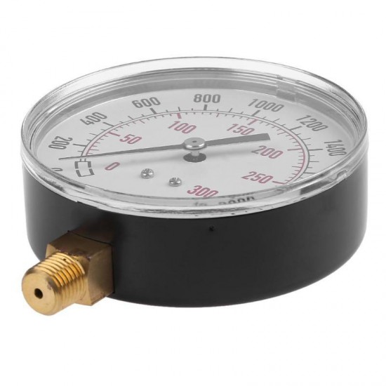 TS-Y91 Motormeter Vacuum Gauge Fuel Gauge High Temperature Resistance 0 - 300 Psi Portable Pressure Gauge Durable