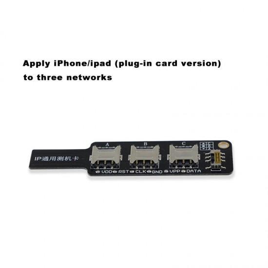 3 in 1 Universal IP Test Card Mobile Phone SIM Test Card Repair Tool for iPhone for Samsung Huawei Android Signal Testing Tool