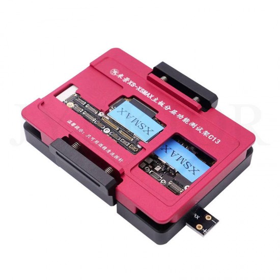 C13 Function Testing No Meed Welding Upper and Lower Main Board Tester Maintenance Fixture Phone Repair Tool for iPhone X Xs/Xs Max Board