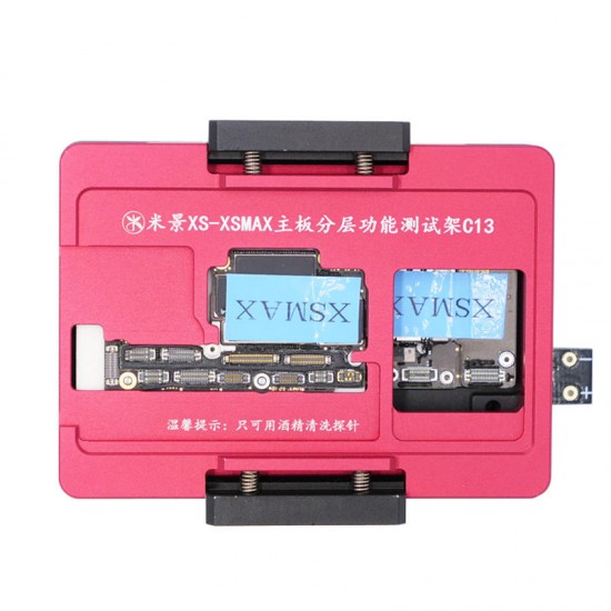 C13 Function Testing No Meed Welding Upper and Lower Main Board Tester Maintenance Fixture Phone Repair Tool for iPhone X Xs/Xs Max Board