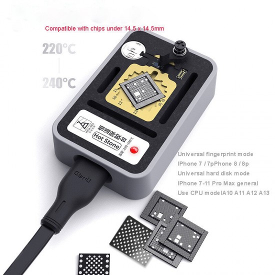 Hot Stone Constant Temperature Fixture for PHONE 7-11 Pro Max NAND CPU Fingerprint CHIP Welding Platform Delete Glue