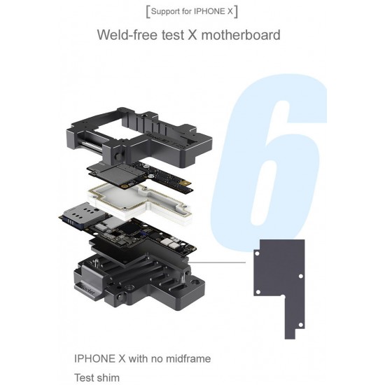 Motherboard Test Fixture IPHONEX Double-deck Motherboard Function Tester Repair Tool for iPhone x xs xs max Motherboard Test Fixture IPHONEX Double-deck Motherboard Function Tester Repair Tool for iPhone x xs xs max