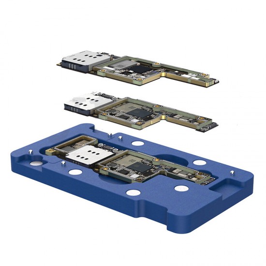 3D BGA Reballing Stencil Platform for Phone X/XS/MAX 11 Pro Max Motherboard Middle Layer Planting Tin Template Plate Net