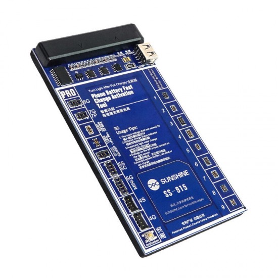 SS-915 Universal Battery Activation Board Quick Charge PCB Tool with USB Cable for iPhone Android HUAWEI SS-915 Universal Battery Activation Board Quick Charge PCB Tool with USB Cable for iPhone Android HUAWEI