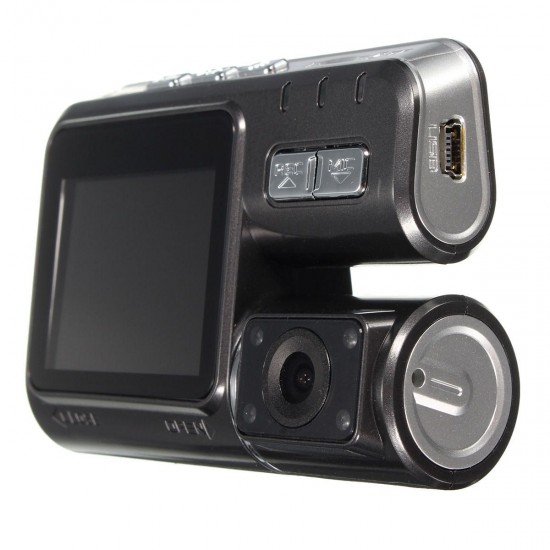 2inch 1080P Dual Lens Car DVR Dash Camera Rearview Cam Recorder Night Vision