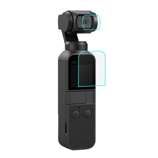 3Pcs PU376 Screen Lens Protector Protective Tempered Glass Film for DJI OSMO Pocket Gimbal Camera