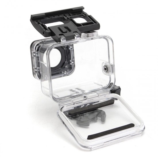 60M Waterproof Housing Case with Tough Screenn Back Door Cover For Gopro Hero 5 Black