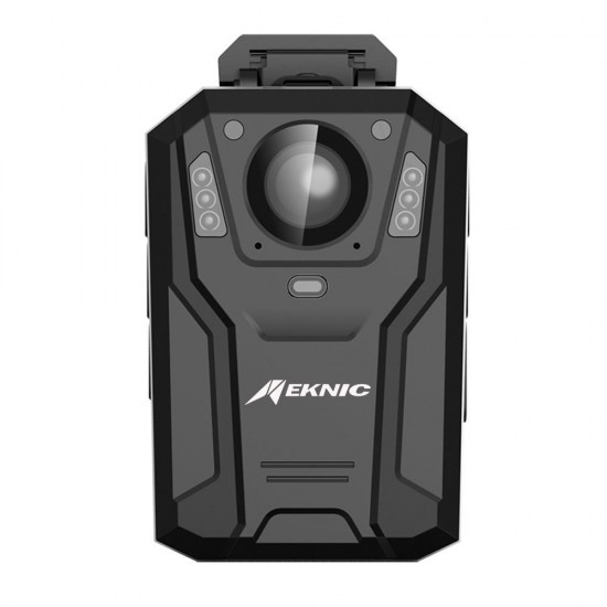 EKNIC DSJ-Q7 1296P 150° View HD Night Vision Police Body Security Camera Laser Position Torch IP76 Motion Detection Driving Recorder