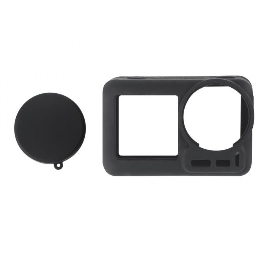 PU330B Protective Housing Case with Lens Cover Cap for DJI Osmo Action Sports Camera