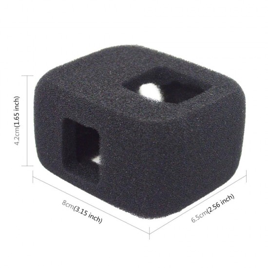 PU389 Sponge Foam Windshield Protective Housing Case Shell for GoPro Hero 7 6 5 Black White Silver Action Camera