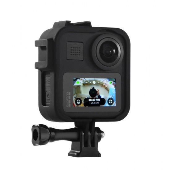 Protective Case Shell Frame Lens Cap 9H Tempered Film for GoPro Max Action Sports Camera Protective Case Shell Frame Lens Cap 9H Tempered Film for GoPro Max Action Sports Camera