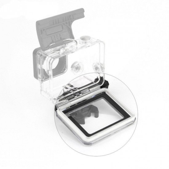 Replacement Waterproof Touch Screen Backdoor Case Cover for GoPro Hero 4 Silver Edition Action Sport Camera