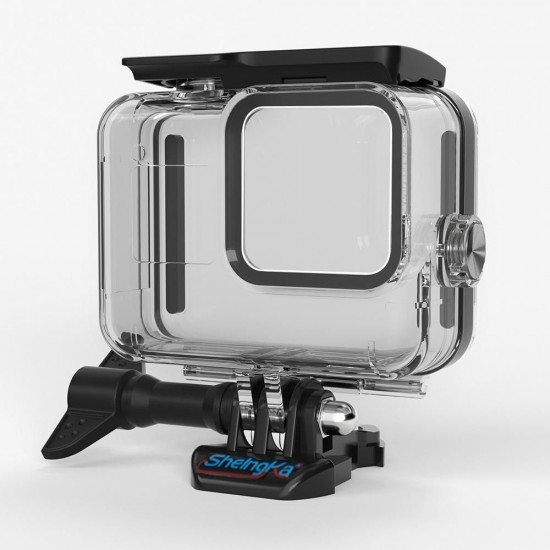 FLW318 60M Waterproof Underwater Diving Protective Case Shell for GoPro Hero 8 Black Action Sports Camera FLW318 60M Waterproof Underwater Diving Protective Case Shell for GoPro Hero 8 Black Action Sports Camera