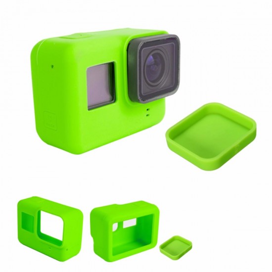 Soft Silicone Housing Case Protective Cover And Lens Cap For GoPro Hero 5 Camera Soft Silicone Housing Case Protective Cover And Lens Cap For GoPro Hero 5 Camera