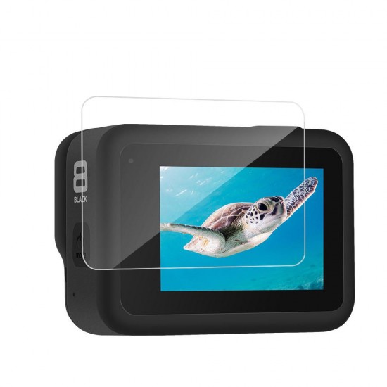 GP-FLM-802 2 Set 9H Tempered Touch Screen Lens Protective Film for GoPro Hero 8 Black Action Camera