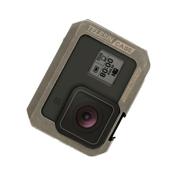 GP-FLM-802 Vlog Vlogging Cage Rig Stabilizer Protective Case Frame for GoPro Hero 8 Black Action Sports Camera