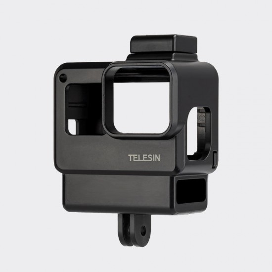 GP-FMS-008 Protective Shell Case with Cold Shoe Mount for GoPro Hero 7 6 5 Black Action Sports Camera GP-FMS-008 Protective Shell Case with Cold Shoe Mount for GoPro Hero 7 6 5 Black Action Sports Camera