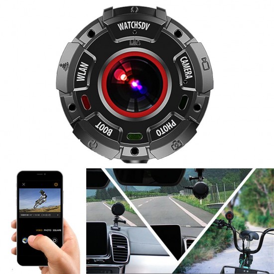 S222 HD 1080P WIFI Camera Night Vision Vlog Camera Smart Wristband with 900mAh Battery 30M Waterproof Mini Camcorder Wearable Camera