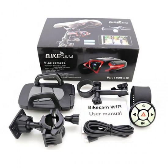 160° Wide Angle Bike Driving Recorder HD Camera Sport Car Bicycle Cycling Motorcycle