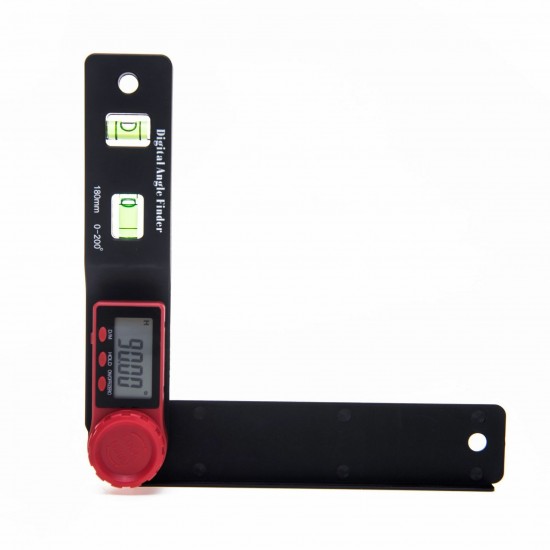 0-180mm 0-200° Digital Meter Angle Inclinometer Angle Digital Ruler Electron Goniometer Protractor Angle finder Measuring Tool