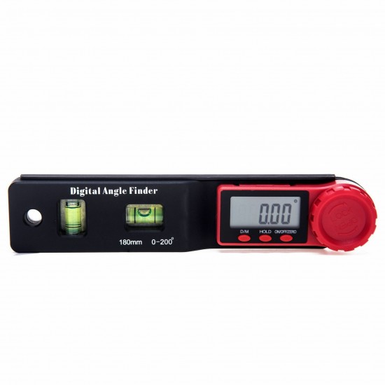 0-180mm 0-200° Digital Meter Angle Inclinometer Angle Digital Ruler Electron Goniometer Protractor Angle finder Measuring Tool