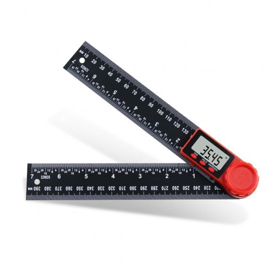 0-200mm 0-300mm 360 ° LCD Display Carbon Fiber Digital Angle Ruler Inclinometer Electron Goniometer Protractor Angle Finder Meter Measuring Tool 0-200mm 0-300mm 360 ° LCD Display Carbon Fiber Digital Angle Ruler Inclinometer Electron Goniometer Protractor Angle Finder Meter Measuring Tool