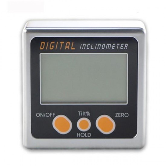 0-360° Digital Inclinometer Mini Bevel Box Angle Gauge Protractor Level Tool with Magnetic Base