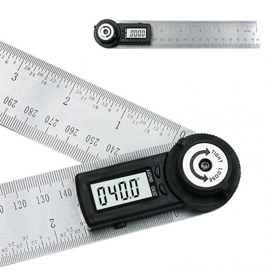 200mm 360° Digital Display Protractor angle finder ruler Inclinometer Goniometer Level Measuring Tool Electronic Angle Gauge