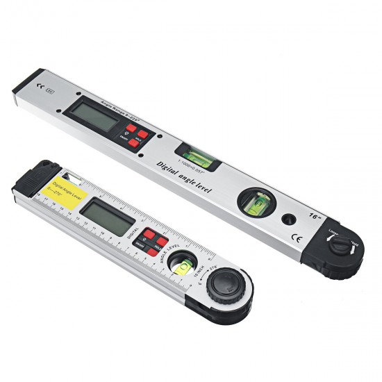 250/400mm Digital Angle Level Meter LCD Display 0-225 Degree for Measuring Roof Angles Fitting Up Windows or Doors Aligning Wood Forms