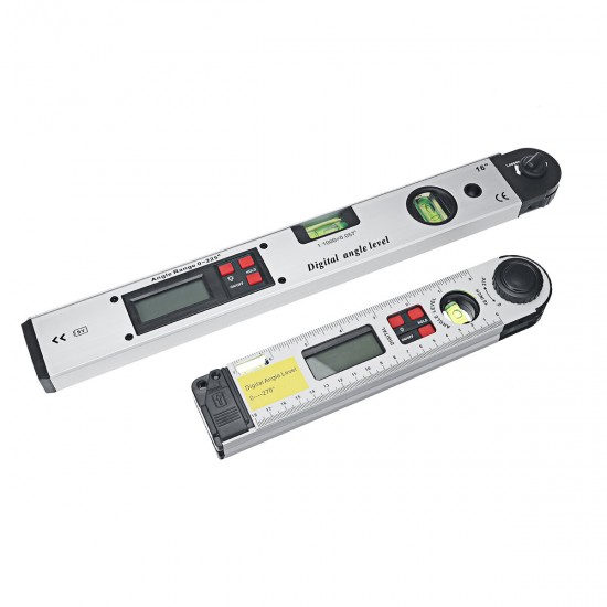 250/400mm Digital Angle Level Meter LCD Display 0-225 Degree for Measuring Roof Angles Fitting Up Windows or Doors Aligning Wood Forms 250/400mm Digital Angle Level Meter LCD Display 0-225 Degree for Measuring Roof Angles Fitting Up Windows or Doors Aligning Wood Forms