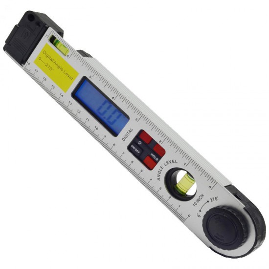 250mm Digital Angle Level Ruler LCD display digital Protractor with Dual Spirit Level Angle Finder Meter Inclinometer