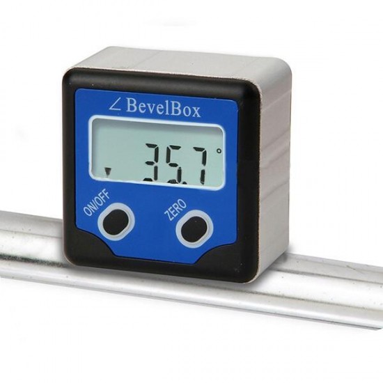 BB-180 360 Degree Digital Mini Bevel Box Angle Gauge Meter Protractor Magnets Base Inclinator Level Tool