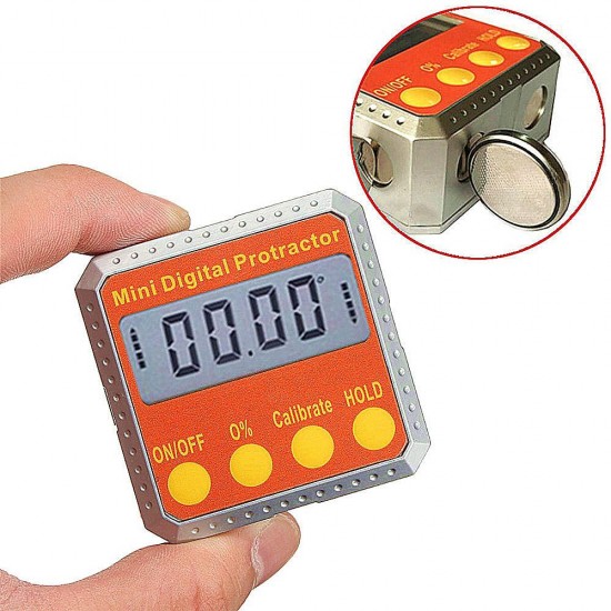 Mini Digital Angle Ruler Protractor Electronic Inclinometer Angle Gauge 360° Magnetic Base