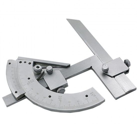 Universal Bevel Protractor Multi-Function Angle Ruler 0-320 Degree Stainless Steel Goniometer Angle Finder Measuring Tools