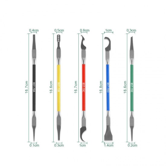 BST-70 5 in 1 High Quality Mobile Phone Motherboard BGA Chip Remove Repair Tool Pry IC Chip CPU Remover Glue Cleaner