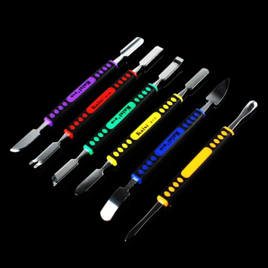 6Pcs Dual Ends Metal Spudger Set Phone Pry Opening Repair Tool Kit Hand Tool Sets for iPhone for iPad Tablet Mobile Phone