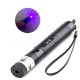 405nm IPX67 Zoomable Button Switch Laser Pointer Pen Adjustable Visible Beam Waterproof Purple UV Light