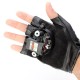 LG02 Gloves 1mw Double Purple Swirl Laser Pointer Gloves 405nm Built-in Battery
