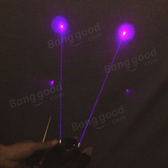 LG02 Gloves 1mw Double Purple Swirl Laser Pointer Gloves 405nm Built-in Battery