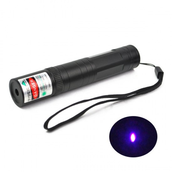 PL02 LT-850 405nm Violet Purple Light Laser Pointer Flashlight 1*16340 1mw