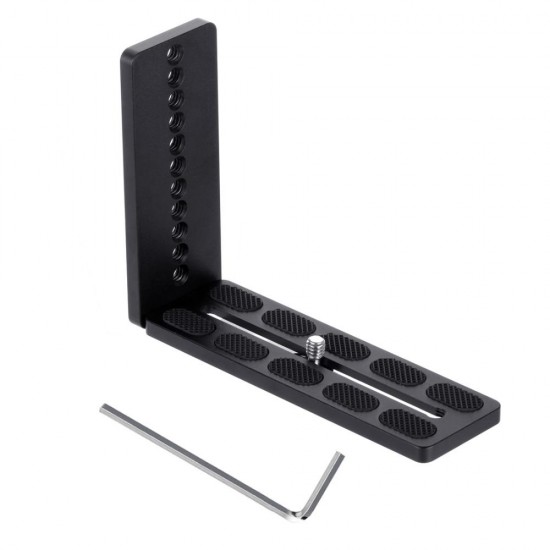 PU3038B Quick Release L Plate Bracket Base Holder for MOZA/DJI/Zhiyun/Nebula 3-Axis Stabilizer PU3038B Quick Release L Plate Bracket Base Holder for MOZA/DJI/Zhiyun/Nebula 3-Axis Stabilizer