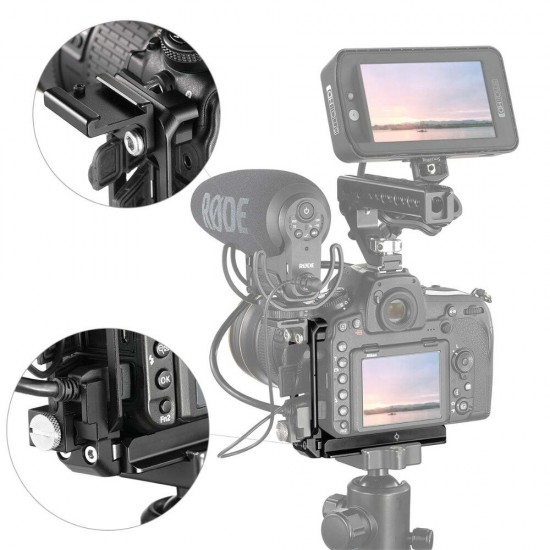 2232 D850 L-Bracket Plate for Nikon D850 Camera Arca-Swiss Type Quick Release Tripod Shooting L Plate