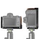 2387 M50 L Plate L-Bracket for Canon EOS M50 Camera With Wooden Handle Grip Arca Style Quick Plates 2387 M50 L Plate L-Bracket for Canon EOS M50 Camera With Wooden Handle Grip Arca Style Quick Plates