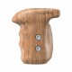 1891 DSLR Camera Rig Left Side Wooden Handle Grip With Arri Rosette Quick Release Wooden Handle