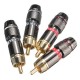 2 Pairs Gold Plating RCA Terminals Connector RCA Male Plug For Speaker Cable Amplifier 2 Pairs Gold Plating RCA Terminals Connector RCA Male Plug For Speaker Cable Amplifier