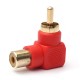 2Pcs 90 Degree Bend Right Angle RCA Male to Female Audio Connector Adapter 2Pcs 90 Degree Bend Right Angle RCA Male to Female Audio Connector Adapter