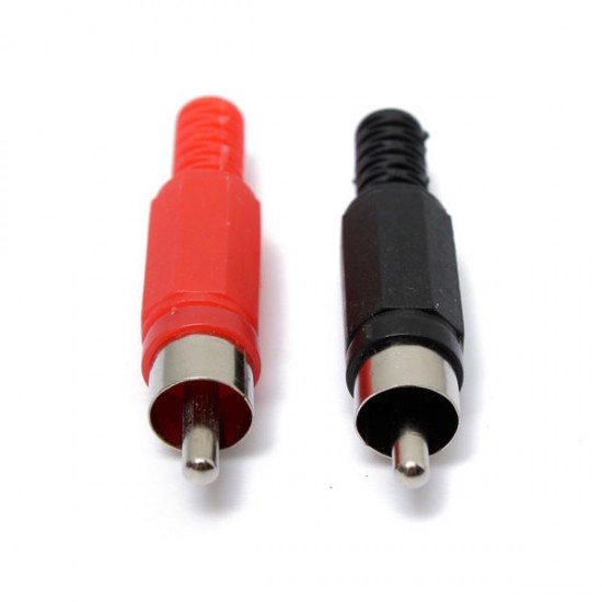 2pcs Solder RCA Male Plug Audio Video Connectors