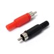 2pcs Solder RCA Male Plug Audio Video Connectors