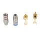 QS6042 RCA Connector Gold-plate Male Plug Coaxial Connector S-Video Adapter Speaker Audio Connector Adapter 4PCS